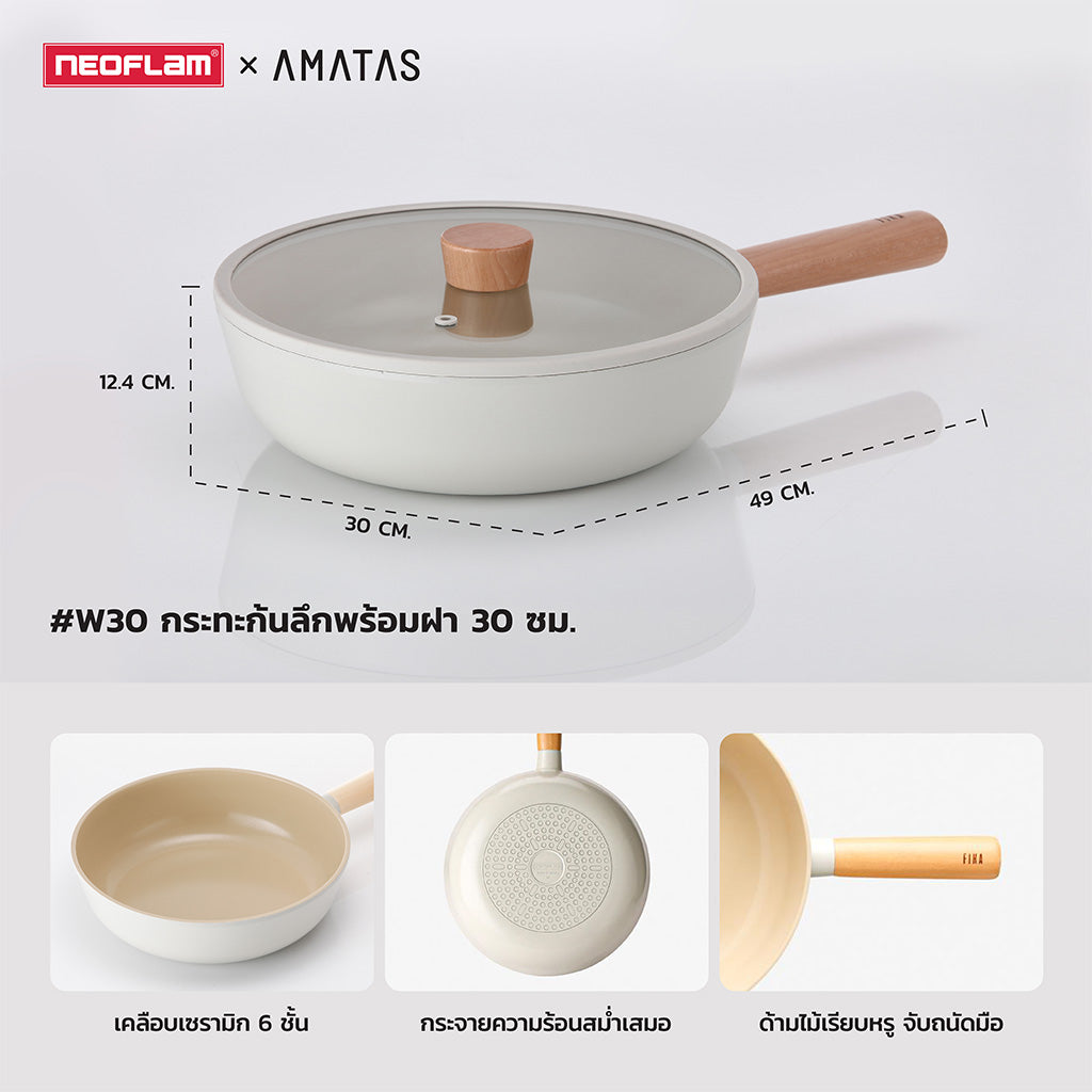Neoflam FIKA กระทะ หม้อ จากเกาหลี มีให้เลือก 14 แบบ ใช้ได้กับเตาทุกประเภท ของแท้ผลิตจากเกาหลี