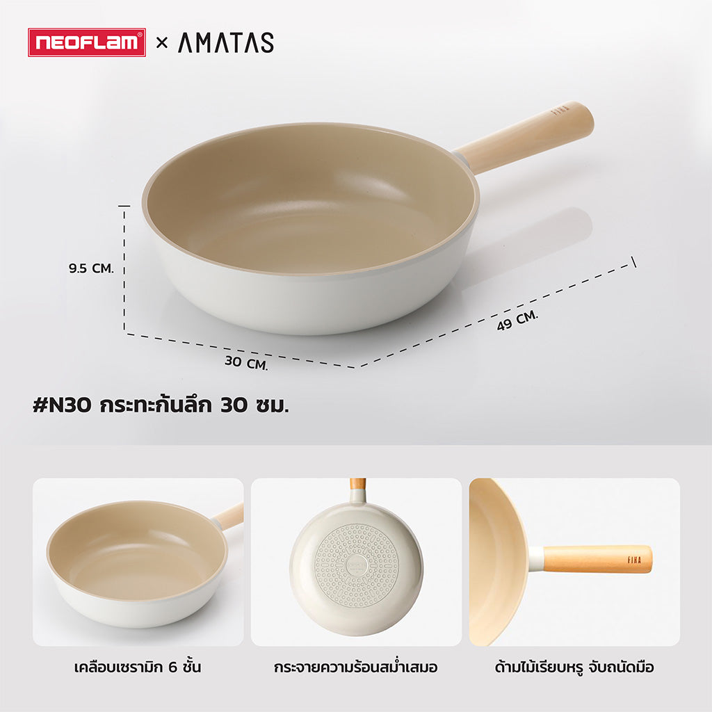 Neoflam FIKA กระทะ หม้อ จากเกาหลี มีให้เลือก 14 แบบ ใช้ได้กับเตาทุกประเภท ของแท้ผลิตจากเกาหลี