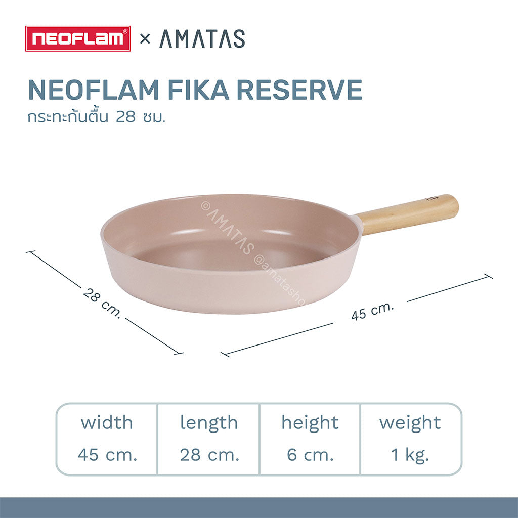 Neoflam FIKA Mini Peach Edition กระทะ หม้อจากเกาหลี มีให้เลือก 4 แบบ ใช้ได้กับเตาทุกประเภท